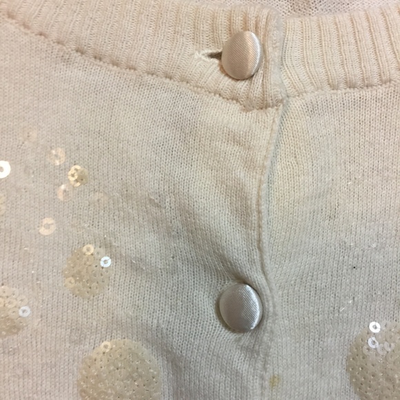 ANTHROPOLOGIE Nick & Mo Sequined Cardigan Sweater - Picture 6 of 6